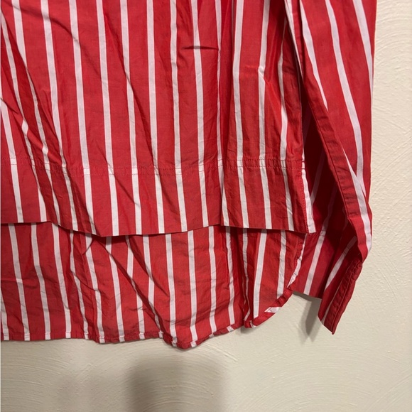 J. Crew Kids Striped Red and White Blouse - Picture 7 of 8